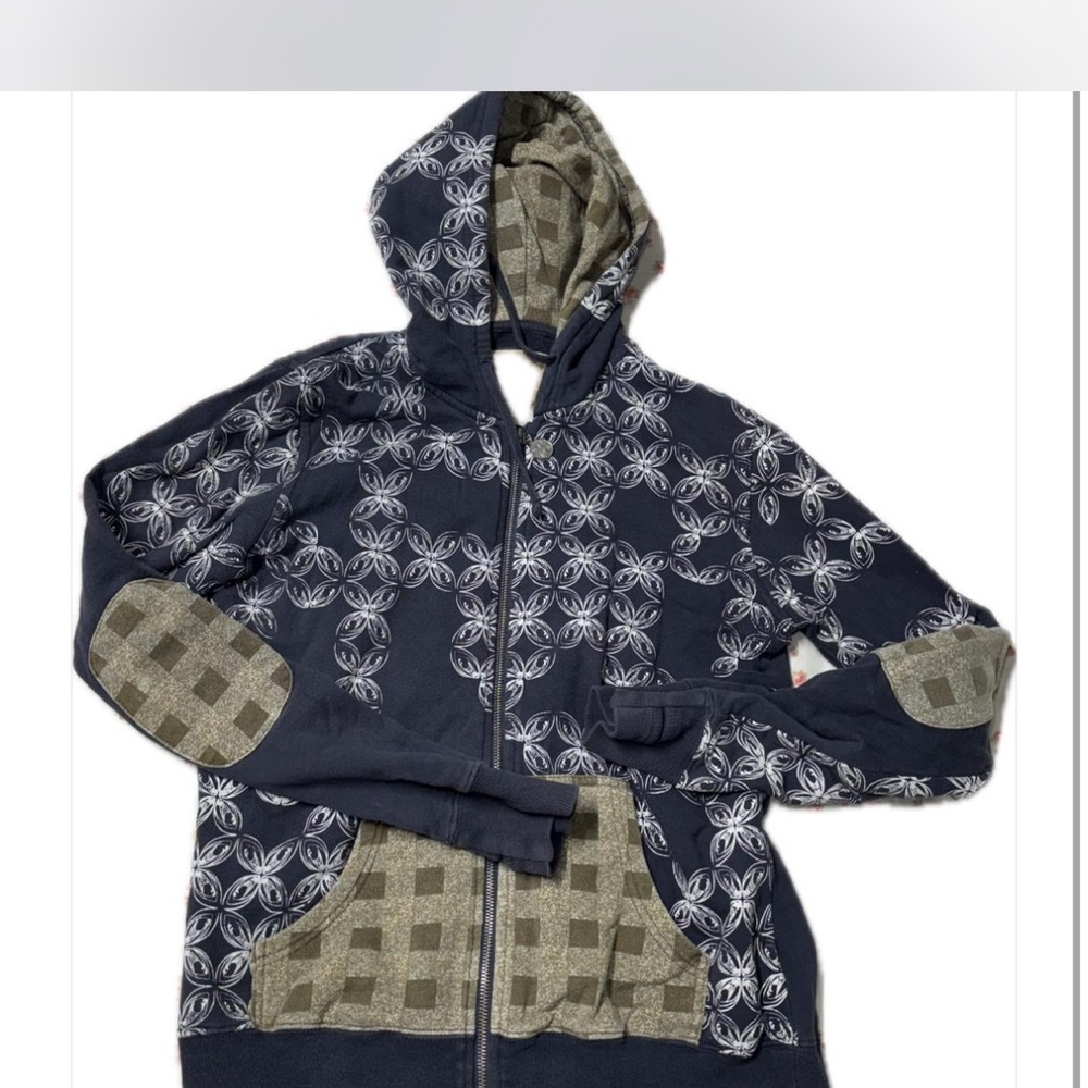 Vintage O'Neill Blue and White Hoodie
